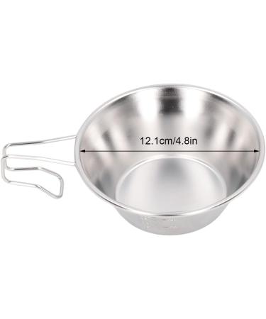 Plplaaoo Stainless Steel 304 Camping Bush Pot | Versatile Camping Cup & Bowl | Easy Clean Dishwasher Safe | Ideal for Hiking & Outdoor Adventures - Buy Online on GoSupps.com