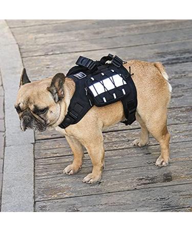 Dog Saddle Bags Adjustable Dog Shoulder Bag Saddle Bag Harness Backpack with Reflective Tape for Hiking Walking Camping for Medium & Large Dog (L Black) L Black - Buy Online on GoSupps.com