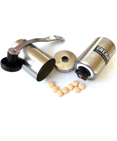 Pill Grinder | Stainless Steel Tablet & Vitamin Crusher | Fine Powder Grinding - Buy Online on GoSupps.com