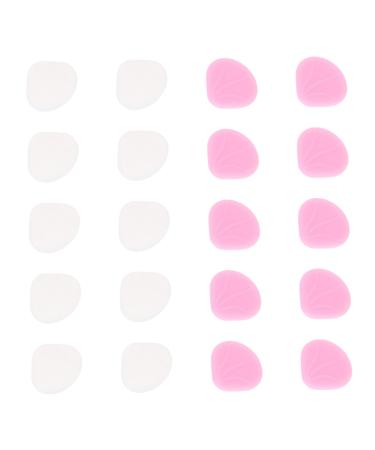 Lurrose glasses 10 pairs of glasses anti-slip cover sunglasses Round earplug hooks sports sunglasses slippery glass ear pads adjustable glasses holder silica glass