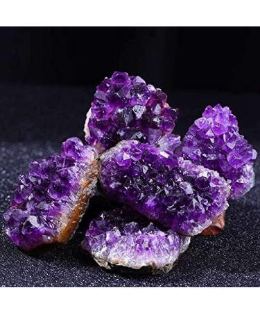 1pc 200g-300g Natural Raw Amethyst Cluster Geode Druzy Purple Quartz Crystal Stones Specimen Home Decor Crafts ningxiao 200-300g - Buy Online on GoSupps.com