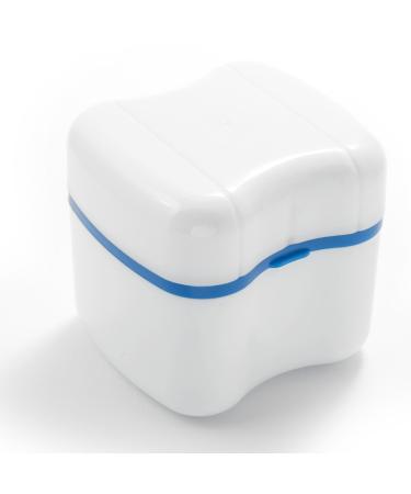 Dental Appliance Cleaning Case - Retainer-Denture Bath - Standard Size, Admiral Blue with Easy Grip - Buy Online on GoSupps.com
