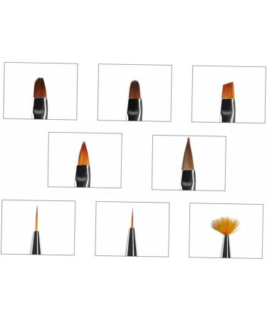 FRCOLOR Nail Art Pen Kit Set liquid glitter nail art nail art nails nail art nail drawing painting es powder nail liner glitter manicure gradient nail Acrylic Powder Painting Brush - Buy Online on GoSupps.com