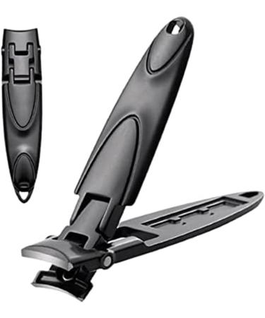 Anti-Splash Nail Clippers Ultra-Thin Portable Nail Clippers Anti-Splash Nail Clippers Nail Tools (Black) - Buy Online on GoSupps.com