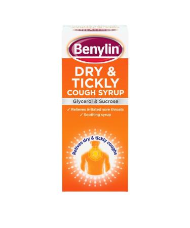 Benylin Dry & Tickly Cough Syrup - Targeted Relief for Your Cough - Cough Medicine for Adults & Children - 300 ml 300 ml (Pack of 1)