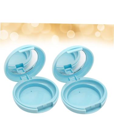 CIMAXIC 1 Set 2pcs portable powder container loose powder container makeup powder filling Packing box 6.1x6.1cm Blue - Buy Online on GoSupps.com