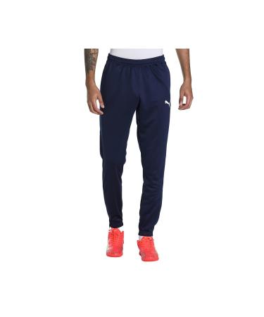 PUMA Men's Jogging Pants Teamrise Poly Training Pants L Peacoat-puma White