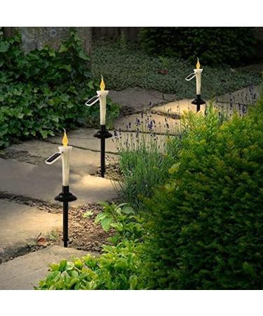 Solar Candle Lawn Lamps Garden Light Pathway Lights Candle Light for Patio Lawn Yard Garden Decoration Outdoor (Color : 4PCS) (4pcs) - Buy Online on GoSupps.com