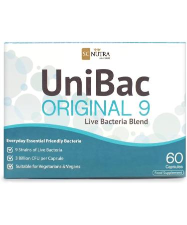 Sweet Cures Everyday Probiotics - UniBac: Unified Bacteria Live Bacteria Blend 9 - 60 Capsules - 6 Billion per dose - SC Nutra - Buy Online on GoSupps.com