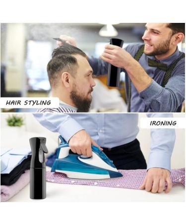 Beauvia Ultra-Fine Continuous Spray Bottle 6.8oz/200ml (Black) - Ideal for Hairstyling, Skincare, Plants, Cleaning & More - Buy Online on GoSupps.com