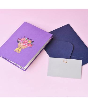 KieTeiiK 3D Pop-Up Magnolia Greeting Card For Birthday Teachers' Day Mother's Day Wedding Party Anniversary With Envelope Greeting Card With Envelope - Buy Online on GoSupps.com