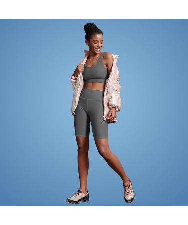 Sundwudu Women's 4 Pack Biker Shorts - High Waist Tummy Control Workout Shorts for Running & Yoga (Large-X-Large) - Buy Online on GoSupps.com