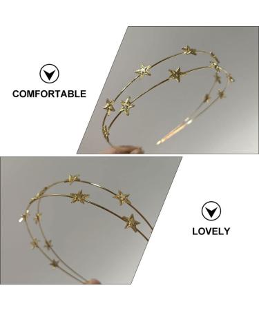 Fomiyes 2-Piece Star Hair Ties & Double-Row Headband | Christmas Hair Jewelry & Gifts for Women Girls & Children | Perfect for Weddings & Parties - Buy Online on GoSupps.com