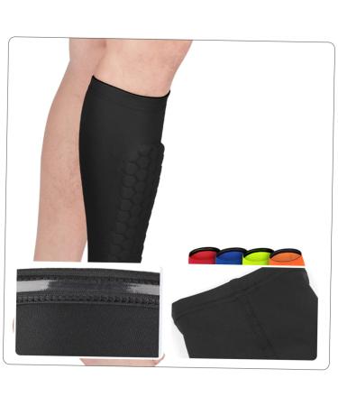 FRCOLOR Anti-Collision Leg Sleeves | Compression Basketball & Kickboxing Shin Pads | Honeycomb Polyester Calf Sleeve for Men - Buy Online on GoSupps.com