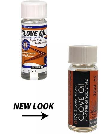 Humco Clove Oil - 100% Pure Essential Oil 1/8 oz (2 Pack) - Buy Online on GoSupps.com