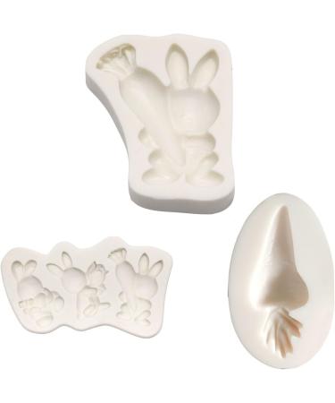 Rabbit Carrot Silicone Mold for Homemade Chocolate Make Easter Gifts for Children High Temperature Resistance Carrot Molds for Chocolate Baking Fondant Multi-color - Buy Online on GoSupps.com