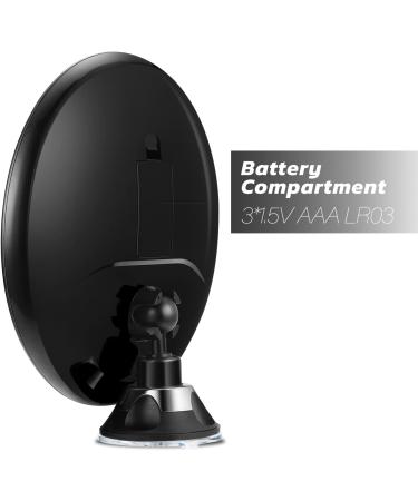 10x Lighted Magnifying Makeup Mirror with Suction Cups - Easy Install, 360 Swivel Joint - Buy Online on GoSupps.com