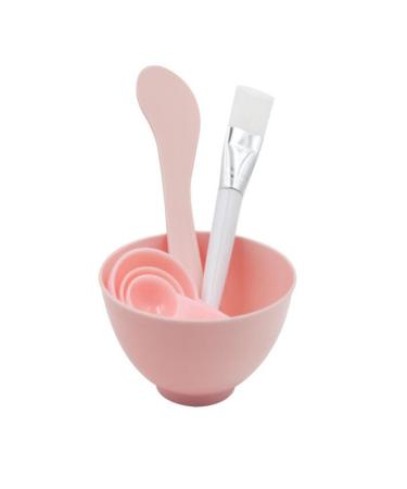 6 In 1 plastic portable face mask mixing bowl set with spoon stick stick spatula brush diy homemade beauty tool make-up mix kit skin care accessories - Buy Online on GoSupps.com