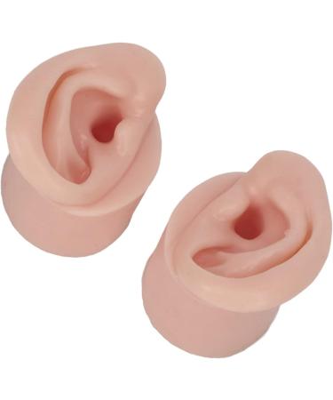 Ear Model Portable Jewelry Display 1 Pair Practice Ear Model for Piercing Salon for Novice (Medium Skin Color) - Buy Online on GoSupps.com