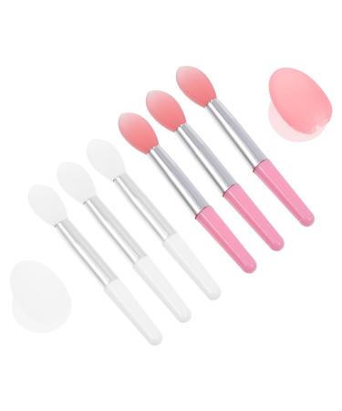 Didiseaon 2 Sets Lip Stick Dust Cover Silicone Scrubber for Silicone Lip Covers Applicator Brush Lip Scrub Brush Lip Masks Silicone Makeup Brush Lip Brush Makeup Tools Miss Girl