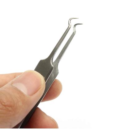Brussels s08 Professional curved blackhead tweezers made of stainless steel curved shape