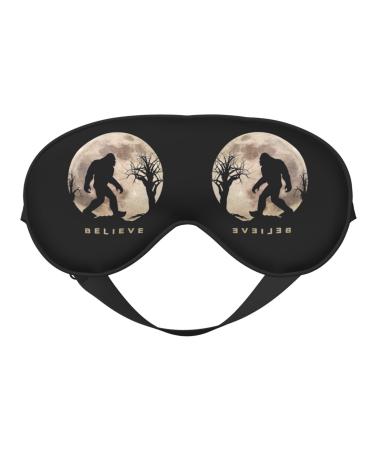 Sleep Eye Mask Funny Bigfoot Sasquatch Full Moon Updated Design Light Blocking Sleep Mask Soft and Comfortable Night Eye Mask for Men Women Eye Blinder for Travel/Sleeping Funny Bigfoot Sasquatch Full Moon 1 Count (Pack of 1)