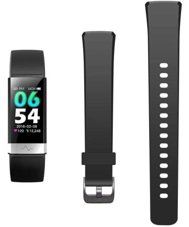 MorePro V19 Fitness Tracker Band - Adjustable Classic Sport Strap (Black) - Buy Online on GoSupps.com