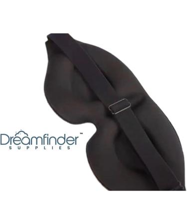 3D Sleep Mask - Contoured Blackout Eye Mask for Ultimate Sleep | Sensory Deprivation Eye Shades for Side Sleepers - Black - Buy Online on GoSupps.com