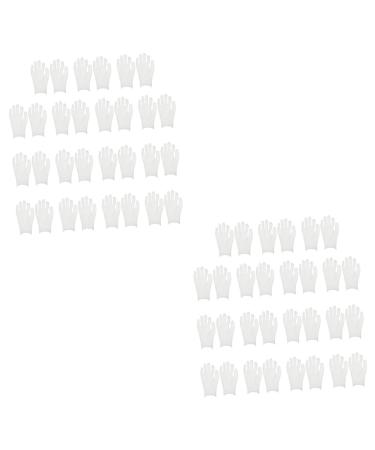 minkissy 30 Pairs Overnight Moisture Gloves Driving Cream Gloves Dry Hands Glove Moisturizing Mittens Gloves Winter Gloves Cotton Women's Handwashing White