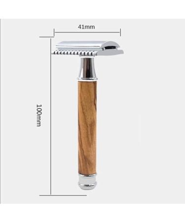 PHTOIT Double Razor with Long Natural Blade | Premium Eco-Friendly Shaving Tool for Men & Women - International Shipping Available - Buy Online on GoSupps.com