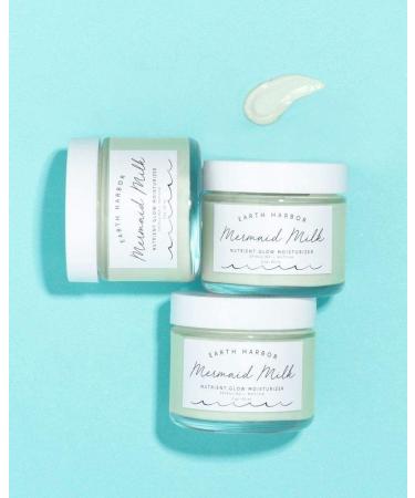 Earth Harbor Mermaid Milk Nutrient Glow Moisturizer - Lightweight Botanical Hydration with Matcha and Spirulina | Non-GMO + Plant-Based - Buy Online on GoSupps.com