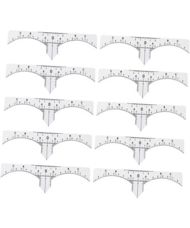 DRESSOOS Scale Ruler 10pcs Set Eyebrow Shaper Kit Eyebrow Template Eyebrow Ruler Makeup Ruler Eyebrow Stickers Make up - Buy Online on GoSupps.com