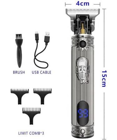 Professional Hair Clippers for Men | Powerful Cordless Metal Trimmer | Electric Beard Cutting Set - Buy Online on GoSupps.com