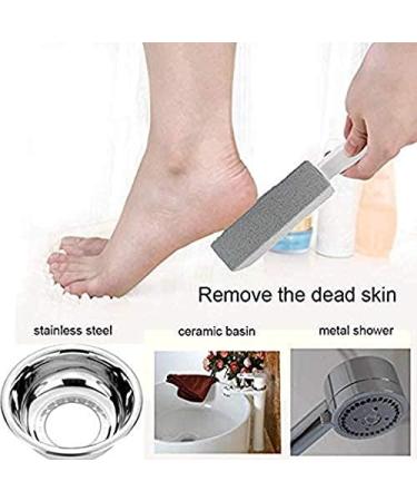 Simpls Pack of 5 Pumice Stone Cleaning Stone with Toilet Bowl Cleaning Brush Cleaner Hard Water Ring Remover - Buy Online on GoSupps.com