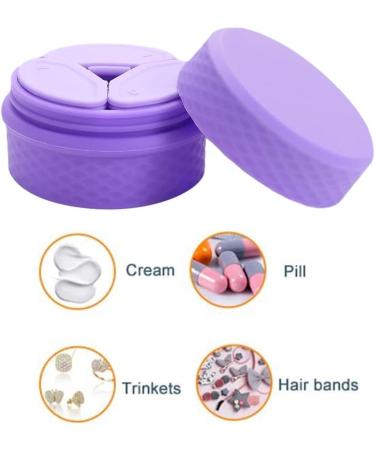 BAOYAO Travel Silicone Makeup Containers Set Silicone Travel Size Containers with Lid and Spoon Refillable Empty Silicone Cream Jars for Creams Travel Accessories Kit purple One Size - Buy Online on GoSupps.com