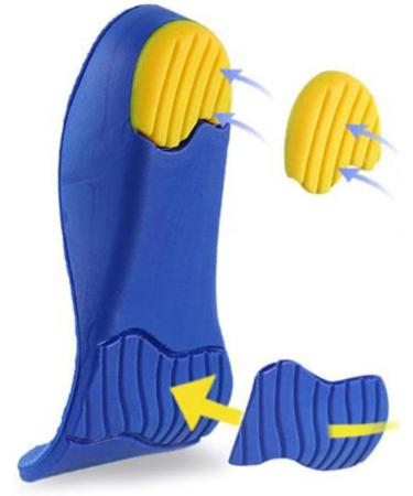 FRCOLOR Absorption Insoles for Kids - Arch Support Breathable Size 36-39 Blue - Comfortable Footwear for Children - Buy Online on GoSupps.com