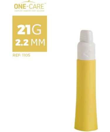 MediVena ONE-Care Safety Lancets 21G x 2.2mm - 100/bx | Sterile, Contact-Activated & Single-Use - Buy Online on GoSupps.com