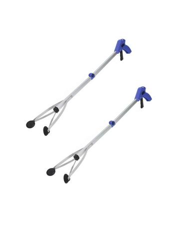 New Version2 Pack Foldable Reacher Grabber Tool, Long 32" Foldable Extender Gripper Tool, Suction Cups for Precise Work, Claw Trash Garbage Picker,Garden Nabber, Mobility Aid Pick Up Tool