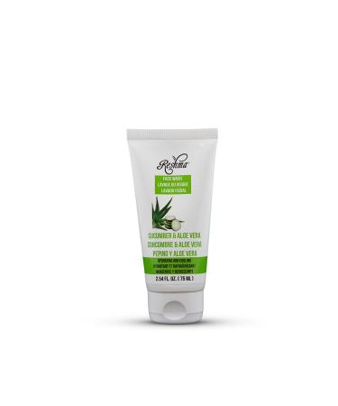 Reshma Beauty Travel Size Cucumber & Aloe Vera Face Wash | Cleanser for All Skin Types & Dull Skin | Gentle Cleanser for Nourishing and Hydrating Skin| TSA Approved | For Daily Use - Cruelty Free