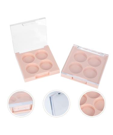 Minkissy 2PCs Empty Eyeshadow Compact - 4 Grids Makeup Storage for Fall - International Shipping Available - Buy Online on GoSupps.com