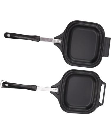 Qyebavge Aluminum Alloy Double Sided Pancake Frying Pan Even Heating Easy Cleaning for Home and Restaurants - Buy Online on GoSupps.com