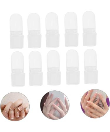 Beaupretty 40 Pcs Nail Case Nail Soak off Cap Soak off Caps Finger Nail Soakers Nail Tip Latex Nail Guard Gelt Cuticle Guard Peel Polish Barrier Nail Soaker Cap Remover Manicure Plastic 4x2cmx2pcs As Shownx2pcs - Buy Online on GoSupps.com