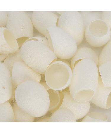 Saluaqui Exfoliating Silkworm Cocument for Meehead Removal Natural Silk Cocoons with Fibroin 50 Pieces Facial Care Silkworm Balls for Deep Cleansing and Exfoliation - Buy Online on GoSupps.com