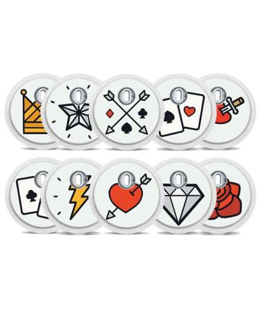 FreeStyle Libre 3 Sensor Sticker - Set of 10 "True Love" - Stickers for sensors | Diasticker