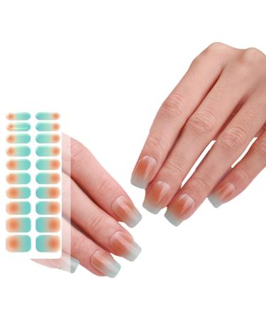 AJTUTUS Semi Cured Gels s Stickers Light Required s Polish Strips Gels Strips s Decortions for Party Wedding