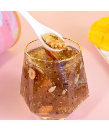 Chia Seeds Fruit Nuts Lotus Root Powder Instant Brewed Meal Replacement Porridge Brewed Nut Lotus Root Starch Soup Nutritious and Healthy Breakfast (1 can) - Buy Online on GoSupps.com