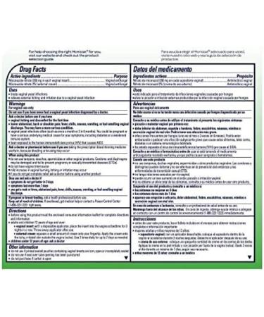 Monistat 3 Cure/Itch Relief Ovule - Fast and Effective Vaginal Yeast Infection Relief - Buy Online on GoSupps.com