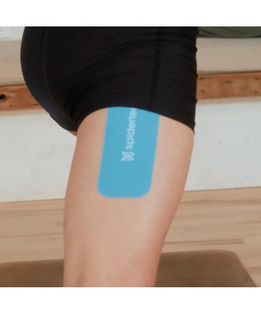 Buy Spidertech Kinesiology Tape for Hip Support - Professional Pre-Cut Cotton - 4 Pack for Athletes & Physiotherapists - Pain Relief - Black - Buy Online on GoSupps.com