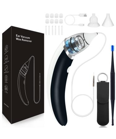 2023 Ear Vacuum Wax Remover, 5 Levels Strong Suction Ear Wax Removal, Electric Longer Battery Life Ear Vacuum, USB Charge Ear Wax Vacuum,Soft Ear Cleaner Earwax Removal Kit,Reusable Ear Cleaning Kit