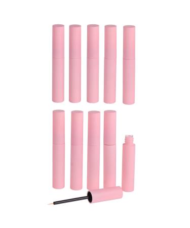 VINTORKY 10 Pcs Eyelash Brush Empty Tube Refillable Storage Tube for Mascara Bottles Accessories Pink Plastic